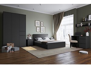 Спальня ТЭКС Плейона (графит серый)